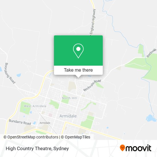 Mapa High Country Theatre