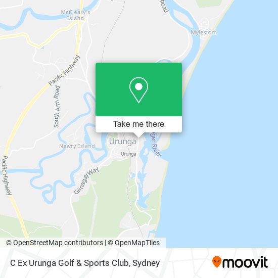 C Ex Urunga Golf & Sports Club map