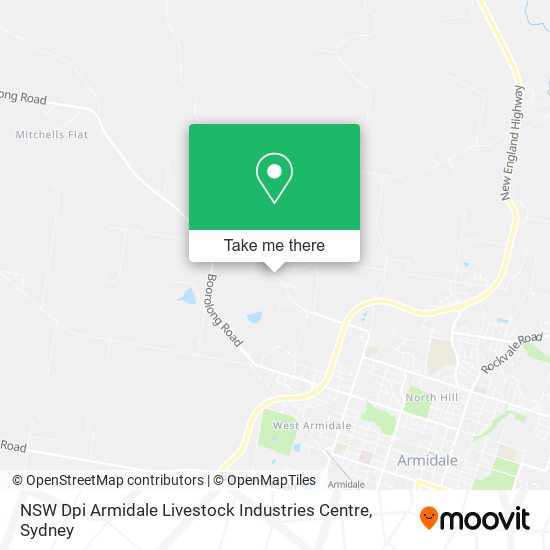 Mapa NSW Dpi Armidale Livestock Industries Centre