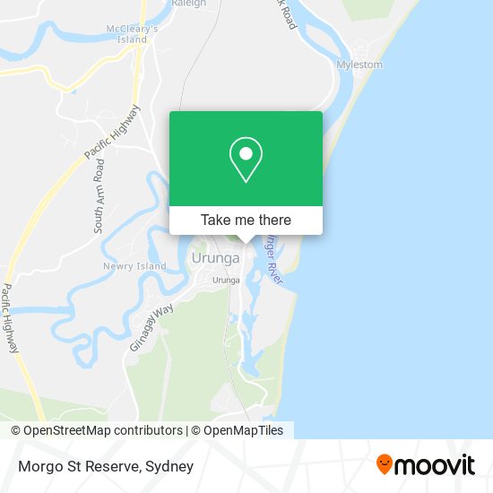 Morgo St Reserve map