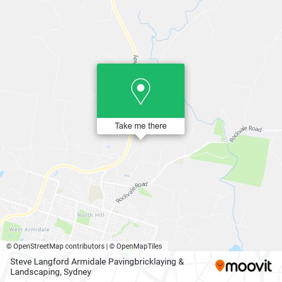 Steve Langford Armidale Pavingbricklaying & Landscaping map
