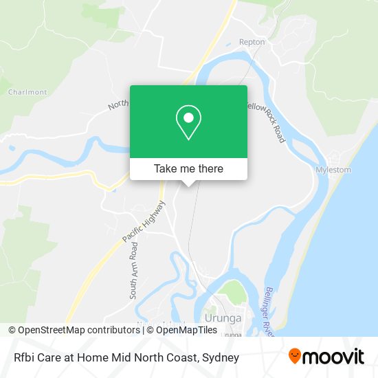 Rfbi Care at Home Mid North Coast map