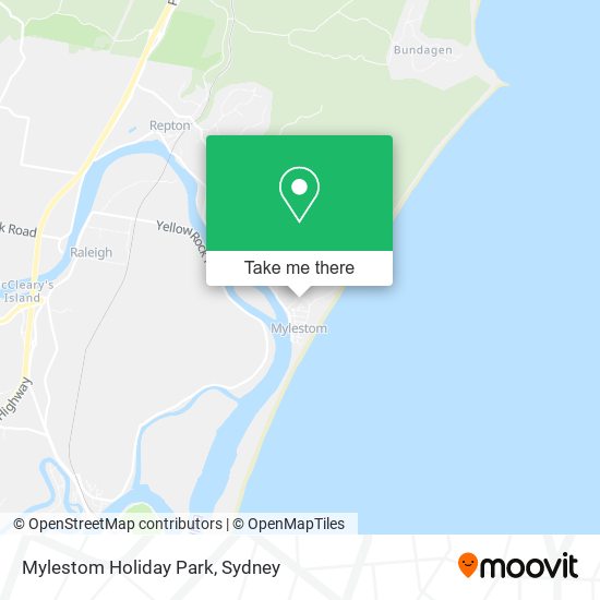 Mylestom Holiday Park map