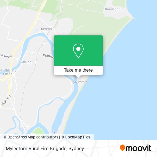 Mylestom Rural Fire Brigade map
