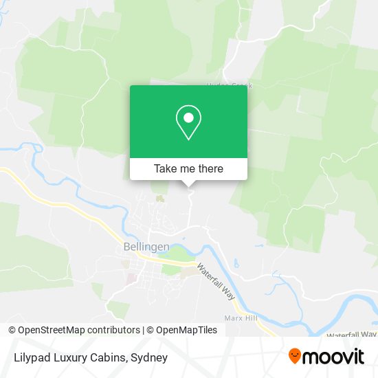 Lilypad Luxury Cabins map
