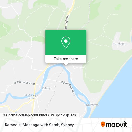 Remedial Massage with Sarah map