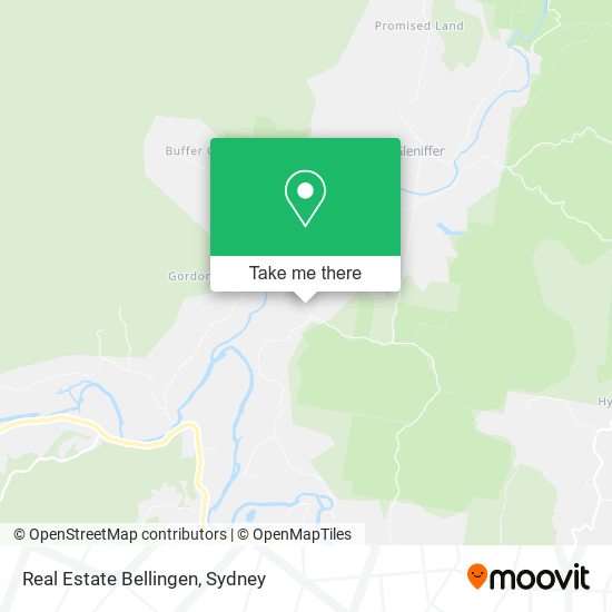Real Estate Bellingen map