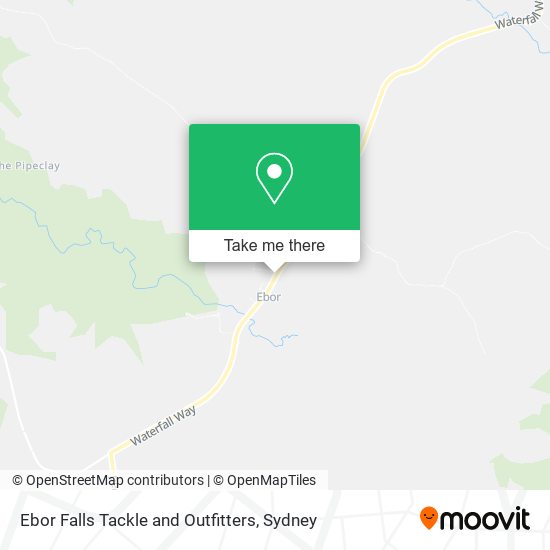 Ebor Falls Tackle and Outfitters map