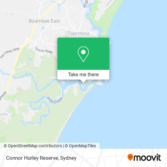 Connor Hurley Reserve map