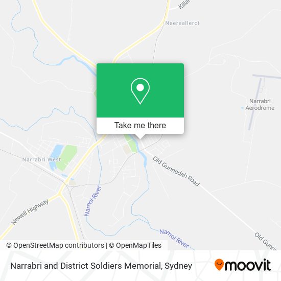 Mapa Narrabri and District Soldiers Memorial