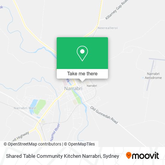 Shared Table Community Kitchen Narrabri map