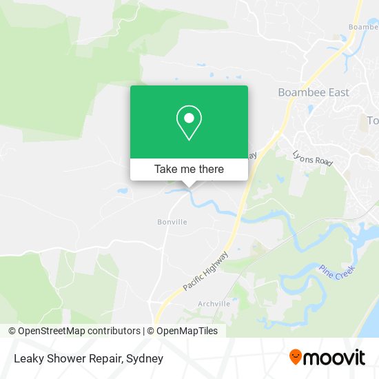 Leaky Shower Repair map