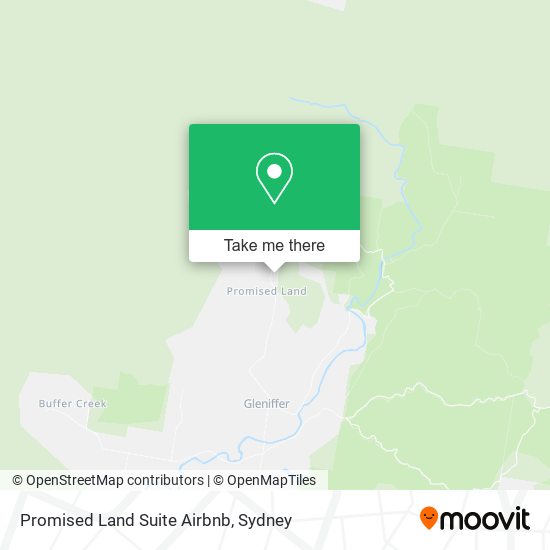 Promised Land Suite Airbnb map