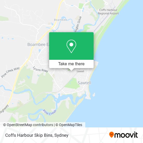 Coffs Harbour Skip Bins map