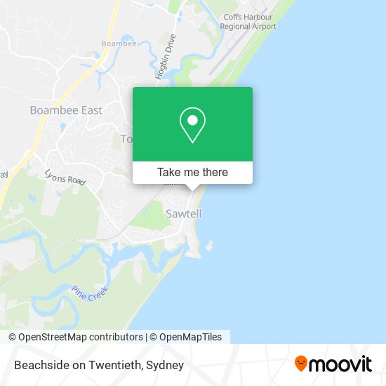 Beachside on Twentieth map