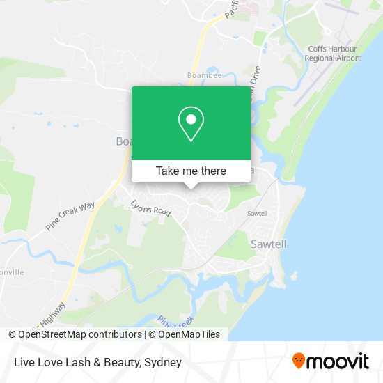 Live Love Lash & Beauty map