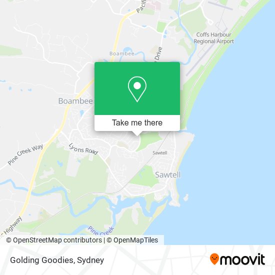 Golding Goodies map