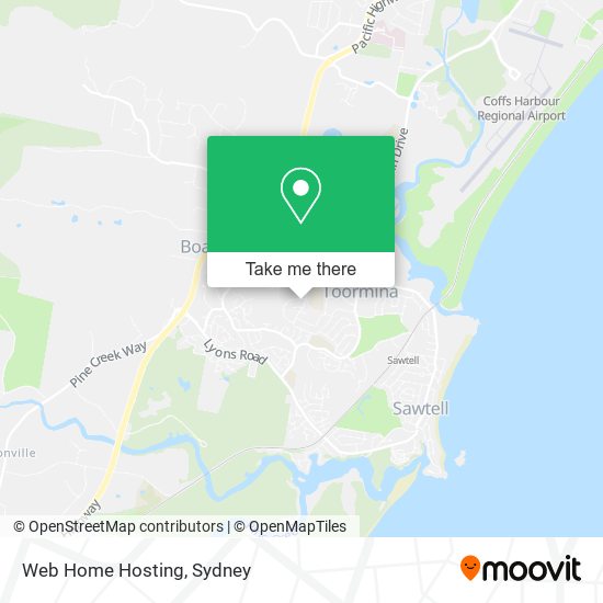 Web Home Hosting map