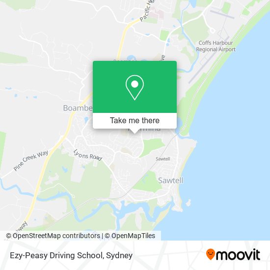 Ezy-Peasy Driving School map