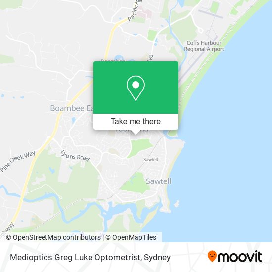 Medioptics Greg Luke Optometrist map