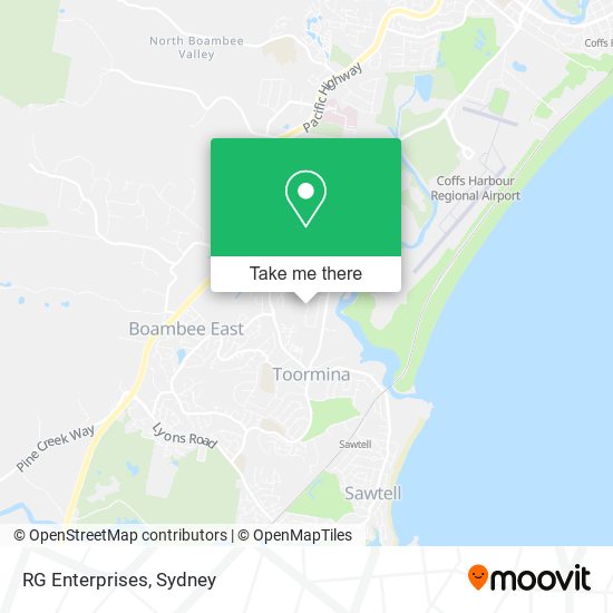 RG Enterprises map