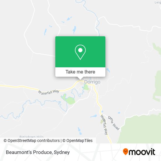 Beaumont's Produce map