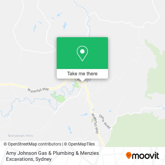 Amy Johnson Gas & Plumbing & Menzies Excavations map