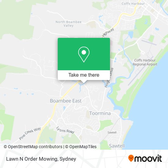 Lawn N Order Mowing map