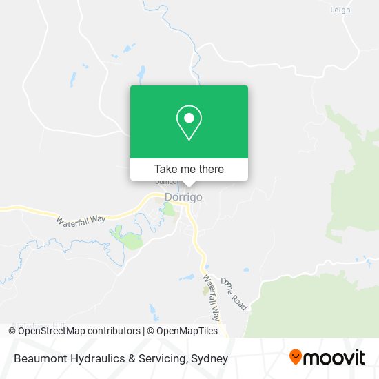 Beaumont Hydraulics & Servicing map