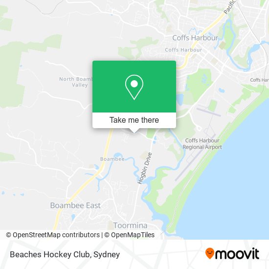 Beaches Hockey Club map