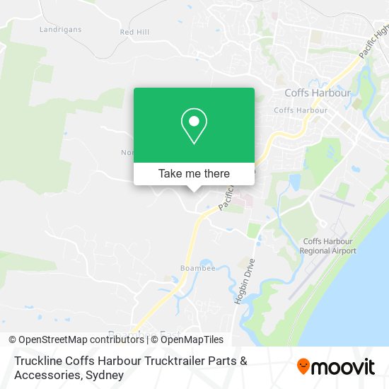 Truckline Coffs Harbour Trucktrailer Parts & Accessories map