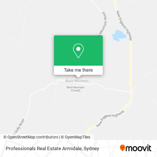 Professionals Real Estate Armidale map