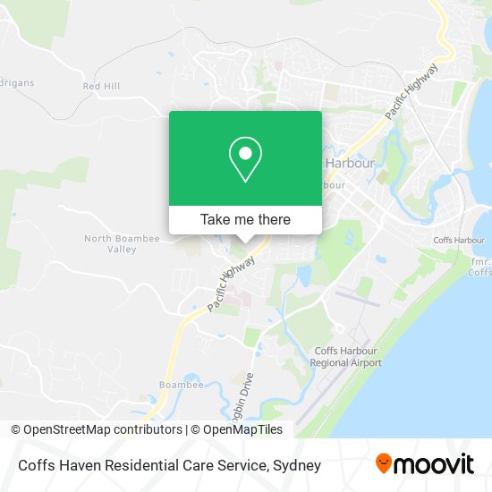 Coffs Haven Residential Care Service map