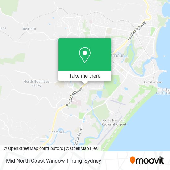 Mid North Coast Window Tinting map