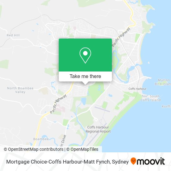 Mortgage Choice-Coffs Harbour-Matt Fynch map