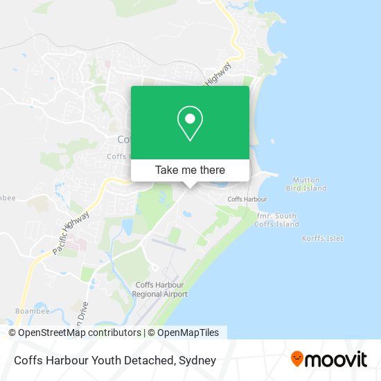 Coffs Harbour Youth Detached map