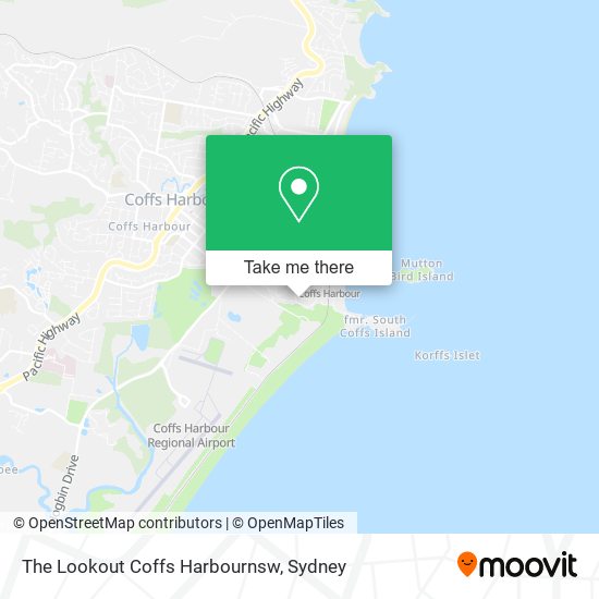 The Lookout Coffs Harbournsw map