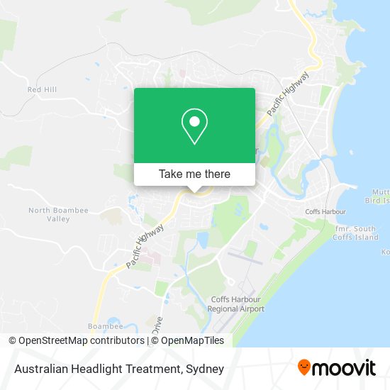 Australian Headlight Treatment map