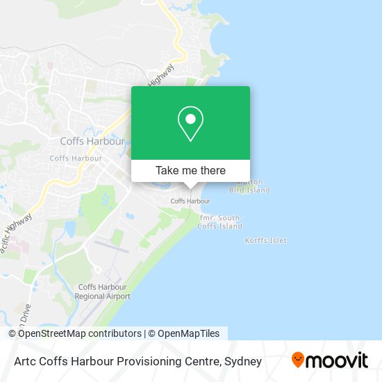 Artc Coffs Harbour Provisioning Centre map