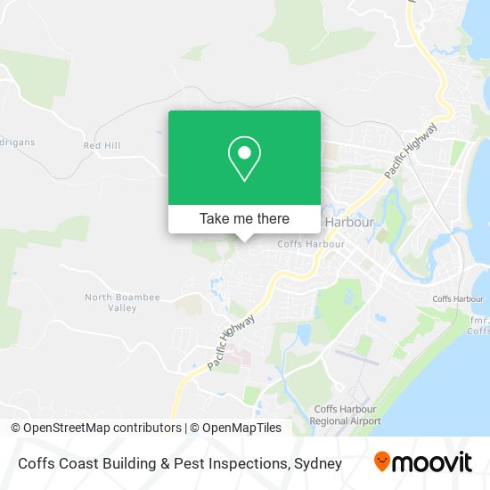 Coffs Coast Building & Pest Inspections map