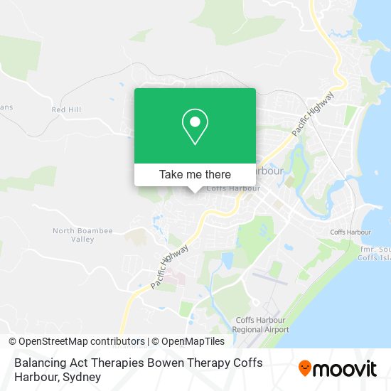 Balancing Act Therapies Bowen Therapy Coffs Harbour map