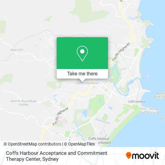 Mapa Coffs Harbour Acceptance and Commitment Therapy Center