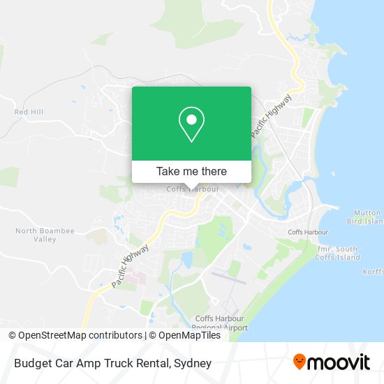 Budget Car Amp Truck Rental map