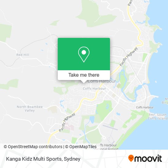 Kanga Kidz Multi Sports map