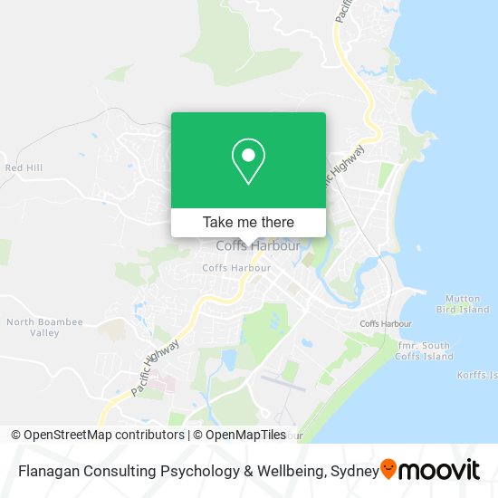 Mapa Flanagan Consulting Psychology & Wellbeing