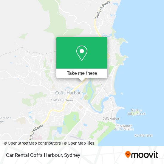 Car Rental Coffs Harbour map