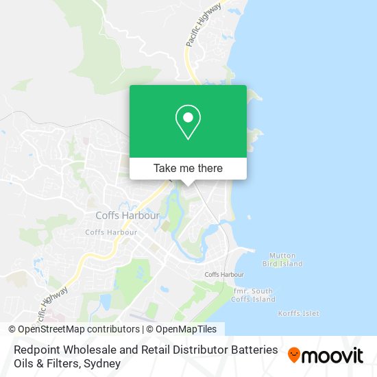 Redpoint Wholesale and Retail Distributor Batteries Oils & Filters map