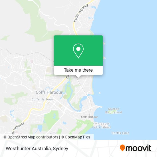 Westhunter Australia map