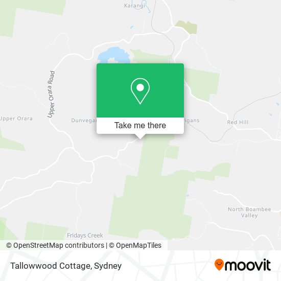 Tallowwood Cottage map