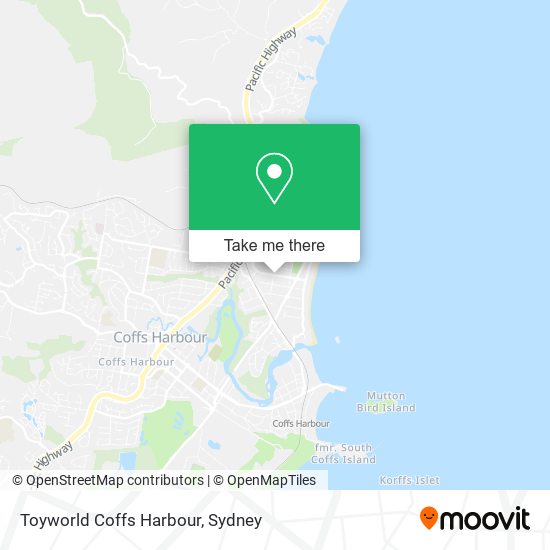Toyworld Coffs Harbour map